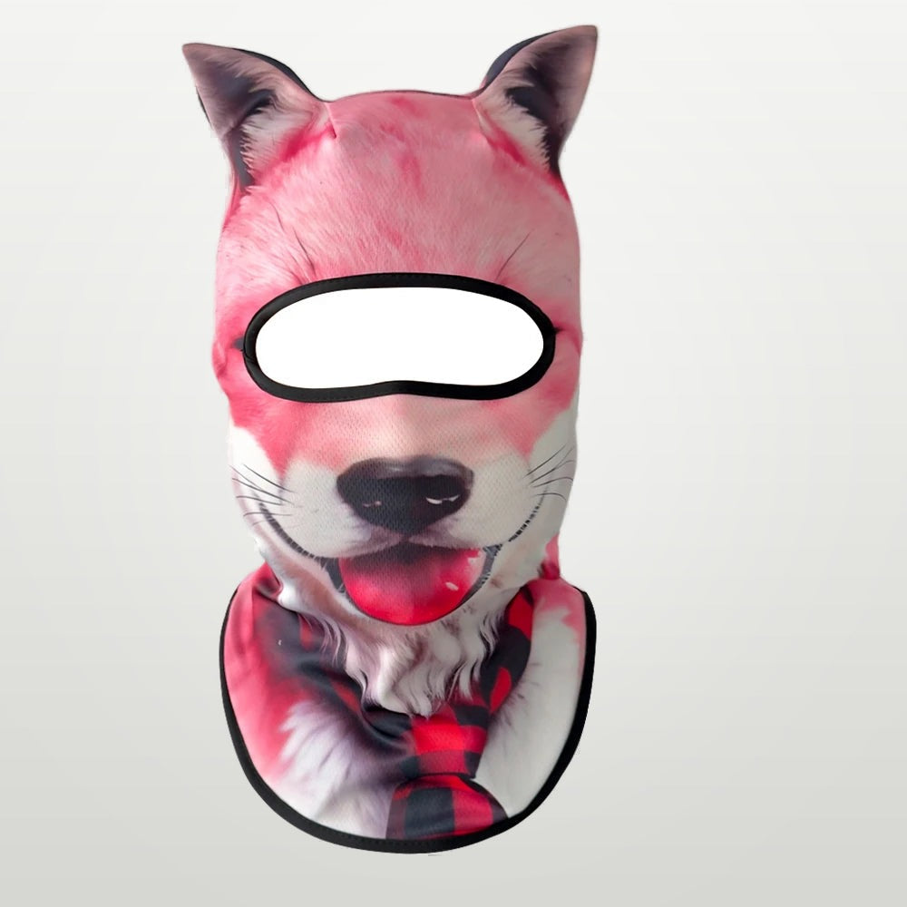 Cagoule 3D chien rose, idée de déguisement Halloween