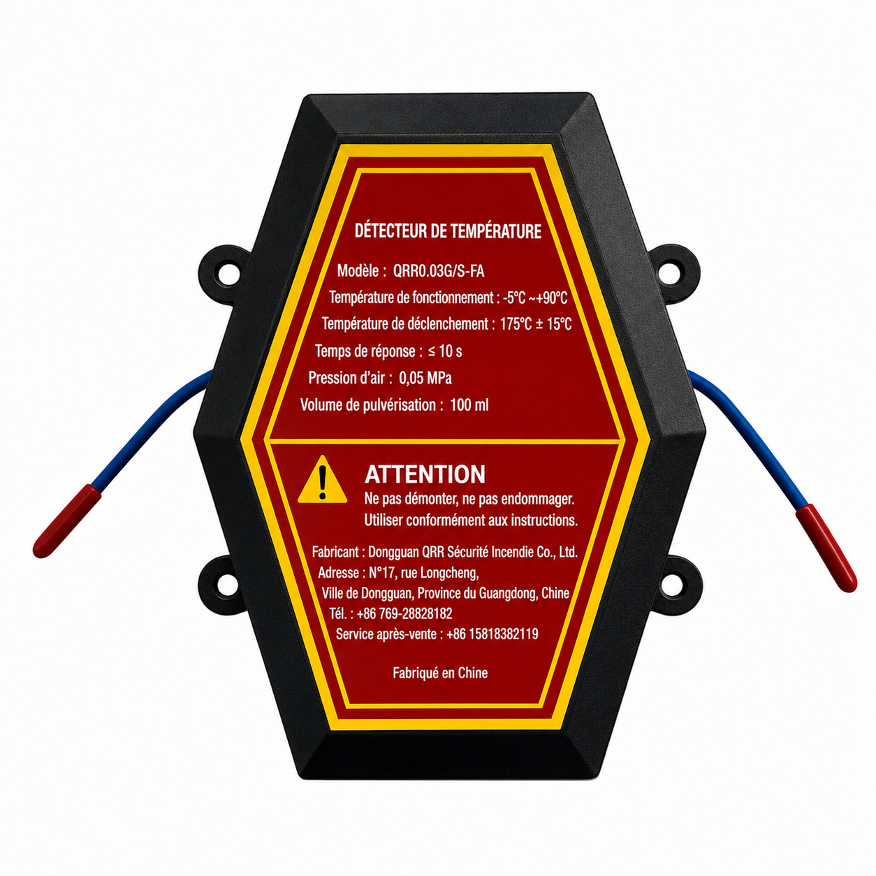 Extincteur Automatique Compartiment Moteur – Suppression Aérosol Anti-Feu