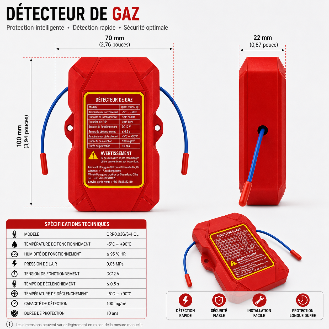 Extincteur Automatique Compartiment Moteur – Suppression Aérosol Anti-Feu